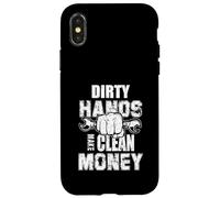 Dirty Hands Make Clean Money Machines Génie mécanique Coque pour iPhone X/XS