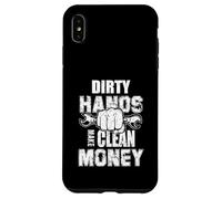 Dirty Hands Make Clean Money Machines Génie mécanique Coque pour iPhone XS Max