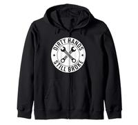 Dirty Hands Still Broke Blue Collar Work Job Syndicat Mechanic Sweat à Capuche