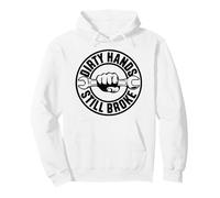 Dirty Hands Still Broke Blue Collar Work Job Syndicat Mechanic Sweat à Capuche