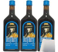 Dirty Harry Lot de 3 bouteilles de liqueur à réglisse 21,5 % + bloc usy