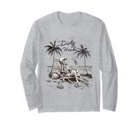 Dirty Heads Squelette Coucher de Soleil Plage Vibes Esthétique Manche Longue