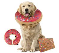 Collier Gonflable pour Chien | Excellente Alternative au cône | Collier de récupération Confortable pour Grands Chiens (Rose)