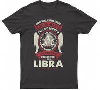 Dirty Mind Caring Friend Good Heart Filthy Mouth Smart Ass Kind Soul Sweet Sinner Humble I Never Said I Was Perfect I Am A Libra, Fashion T-Shirt(Small)
