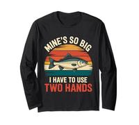 Dirty Mind Fishing - Big Catch Bass Fishing Funny Fisherman Manche Longue