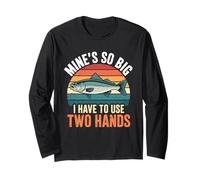 Dirty Mind Fishing - Big Catch Bass Fishing Funny Fisherman Manche Longue