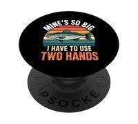 Dirty Mind Fishing - Big Catch Bass Fishing Funny Fisherman PopSockets PopGrip Adhésif