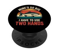 Dirty Mind Fishing - Big Catch Bass Fishing Funny Fisherman PopSockets PopGrip Adhésif