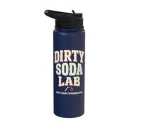 Dirty Soda Lab Drink Trend Meme Humor Stainless Steel Insulated Water Bottle