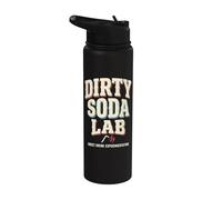 Dirty Soda Lab Drink Trend Meme Humor Stainless Steel Insulated Water Bottle