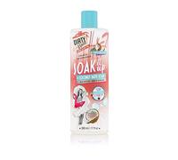 Dirty Works Soak It Up Bain moussant hydratant à la noix de coco aux extraits de fruits tropicaux et d'hibiscus, lait de bain végétalien pour la relaxation et la peau douce 500 ml