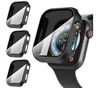 Diruite 3-Pièces pour Apple Watch Series 9/8/7 41mm Protection Écran Anti-Espion,HD Anti-Spy Privacy Verre Trempé Cover pour iWatch 41mm Privacy Coque