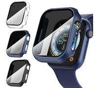 Diruite 3-Pièces pour Apple Watch Series 9/8/7 45mm Protection Écran Anti-Espion,HD Anti-Spy Privacy Verre Trempé Cover pour iWatch 45mm Privacy Coque