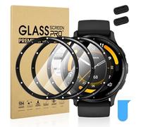 Diruite 3 Pièces Protection Écran pour Garmin Venu 3 45mm,HD Courbé PMMA Matériau Screen Protection Membrane Composite Résistant Aux Rayures Protecteur D'écra,45mm