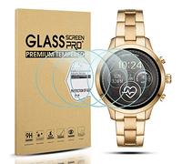 Diruite 4 Pièces Protection Écran Compatible avec Michael Kors Access Runway Verre Trempé,HD Protecteur D'écran Verre Trempé pour Michael Kors Access Runway[Anti-rayures][Sans Bulles][Anti-huile]