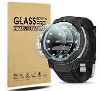 Diruite 4-Pièces Protection Écran pour Garmin Instinct Crossover Protection D'écran,HD Verre Trempé Anti Rayures Screen Protection ecran Sans Bulles