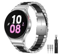 Diruite Bracelet pour Samsung Galaxy Watch 5, Bracelet Métal avec Double Doucle Déployante pour Samsung Galaxy Watch 5 40 (44 mm)/5 Pro 45 mm Bracelet Acier Inoxydable Bracelet Rechange Hommes Femmes