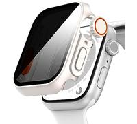 Diruite pour Apple Watch Series 9/8/7 41mm Protection Écran Anti-Espion,Apparence Créative Anti-Spy Privacy Verre Trempé Case pour iWatch 41mm