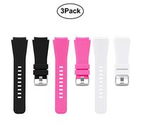 Diruite pour Michael Kors Bradshaw Smartwatch Band Black+Pink+White