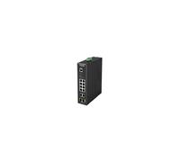 DIS-200G-12PS: Switch Ethernet géré Gigabit avec 8 ports PoE + 2 ports non-PoE et 2 SFP, montage mural et rack, boîtier IP30 industriel