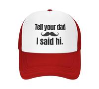 Dis À Ton Père Que Je Lui Dis Bonjour Casquette De Camionneur Réglable Casquettes Mode Chapeau pour Été Homme Extérieur