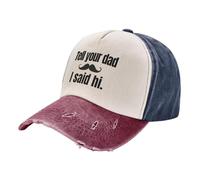 Dis À Ton Père Que Je Lui Dis Bonjour Casquettes Sport Hip-Hop Casquette De Camionneur Protégeant du Soleil Chapeau pour Été Femme Course À Pied
