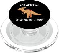 Dis après Moi Pa-Ra-Sau-Ro-Lo-Phus Parasaurolophus Kid PopSockets PopGrip pour MagSafe