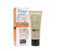 DISAAR BEAUTY Crème Solaire Fond de Teint Bronzé SPF50 + PA +++ Protection Solaire Sans Huile 40g