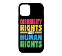 Disability Rights are Human Rights are Human Rights Colorful Retro Advocate Coque pour iPhone 12/12 Pro