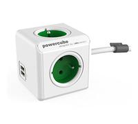 491154 Multiprise élec. Powercube 4 prises 2 USB et câble secteur 1,5 m