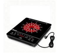 Disaenvir Plaque Vitrocéramique 1 Feux avec Prise, Plaque de Cuisson Électrique Portable 2000W, Minuterie, Verrouillage Enfants, Température Maximale 650 °C, 220V Glaskeramikkochfeld 1 Platte