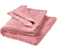 Disana Couverture d'été en lin - Coton bio rafraîchissant - Lin bio - Printemps été - Bébé tout-petit enfant - Fabriqué en Allemagne - Certifié GOTS IVN - Rose doux - Dimensions : 80 x 100 cm