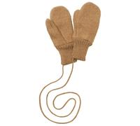 Disana Gants Walk, 100 % laine mérinos bio GOTS, IVN Best | Avec cordon en tricot | Bébé tout-petit enfant unisexe | Fabriqué en Allemagne, Caramel, Gr. 1 (8 cm ohne Bündchen)
