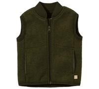 disana - Kid's Milled Wool Vest - Gilet en laine mérinos - 122/128 - oliv