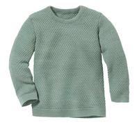 disana - Kid's Wabenstrick-Pullover - Pull en laine - 110/116 - jade