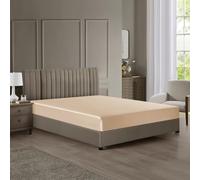 DISANGNI 22 momme 6A Grade 100 % soie de mûrier, certifié Oeko-Tex, 1 pièce de luxe en soie douce, avec poche profonde (champagne, 140 x 190 + 30 cm)