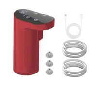Disantre À Vin Électrique - Dispensateur De Automatique Rouge 12x8x5cm, Pompe Rechargeable Portable, Verser D'alcool Instantané, Système Carafe Avancé | Aerator Intelligent Pour Les Célébrations Rasse