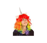 DISBACANAL Perruque licorne arc-en-ciel
