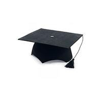 DISBACANAL Toque de remise de diplôme avec pompon, taille standard, noir, pour hommes étudiants diplômés