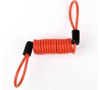 Disc Brake Lock Reminder Cable Lock Disc Alarm Security Chain Spring Coil Wire Spc001 (Orange)