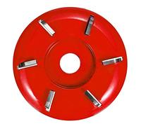 Disc de sculpture de bois 6 dents Turbo Plane-bois de travail du menus de bois pour meuleuse d'angle Rouge de broyage en carbure rouge