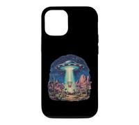Disc Golf Basket UFO Désert Rétro Vintage Sci-FI Motif Coque pour iPhone 12/12 Pro