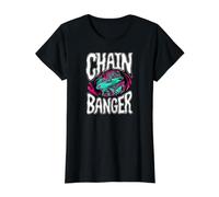 Disc Golf Chain Banger Tournament Player T-Shirt Graphique avec Valeur, Femme, Noir, M