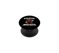 Disc Golf Chain Music Retro Basket Mascot PopSockets PopGrip Adhésif