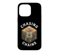 Disc Golf Chasing Chains Vintage Disc Golfer Basket Coque pour iPhone 14 Pro Max