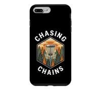 Disc Golf Chasing Chains Vintage Disc Golfer Basket Coque pour iPhone 7 Plus/8 Plus