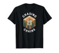 Disc Golf Chasing Chains Vintage Disc Golfer Basket T-Shirt Graphique avec Valeur