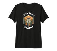 Disc Golf Chasing Chains Vintage Disc Golfer Basket T-Shirt Haut de Gamme
