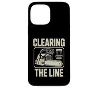 Disc Golf Clearing The Line Tronçonneuse Disc Golf Player Coque pour iPhone 13 Pro Max