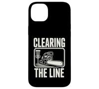 Disc Golf Clearing The Line Tronçonneuse Disc Golf Player Coque pour iPhone 14 Plus